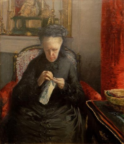 Portrait of Madame Martial Caillebotte by Gustave Caillebotte